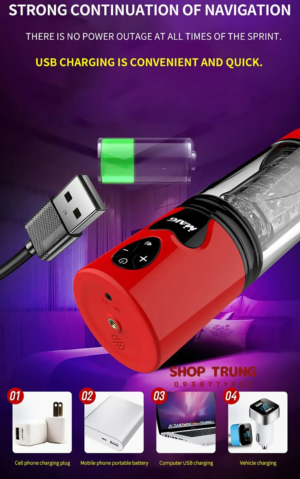 Mgic 2023 Male Vibrating Thrusting Masturbator USB — photo 7