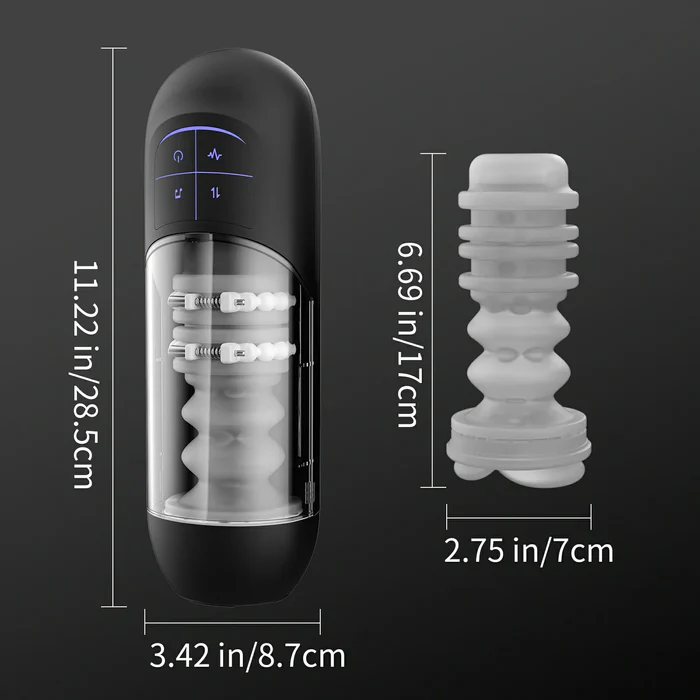 XSpaceCup XT12 Automatic Thrusting Male Masturbator – Waterproof — photo 4