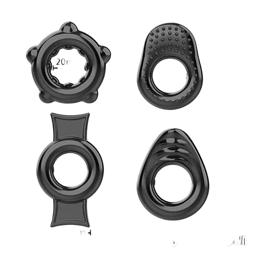 Medical Silicone Delay Ring Set of 4 to Enhance Performance