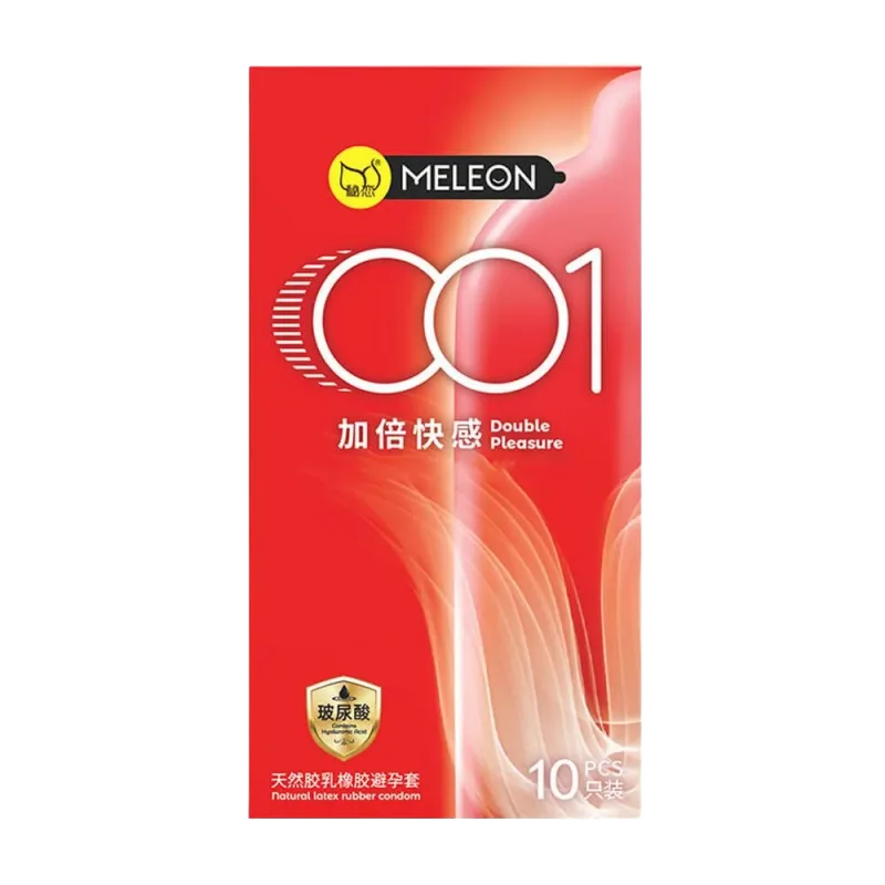 Meleon 001 Double Lubricated Ultra-Thin Condoms 10pcs