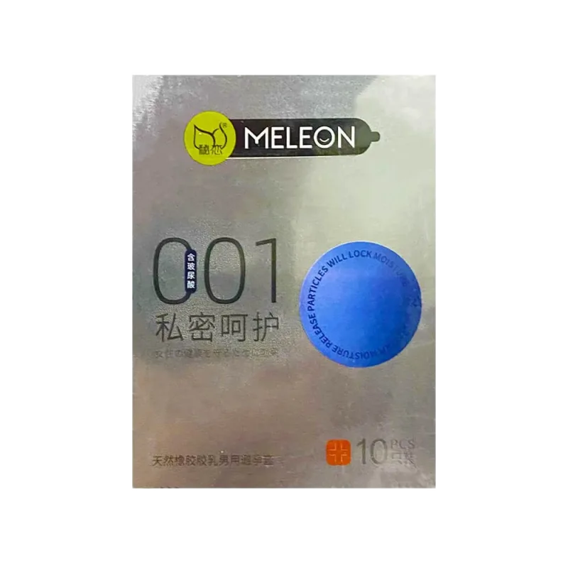 Meleon 001 Silver Ultra-Thin Condom 10pcs for Real Feel