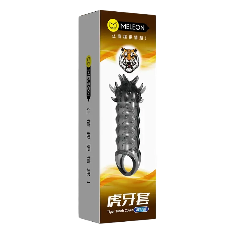 Meleon Tiger Tooth Spiked Strap-On Delay Ring Anti-Slip