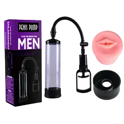 Men PowerUp Penis Enhancer Training Device with Silicone Sleeve