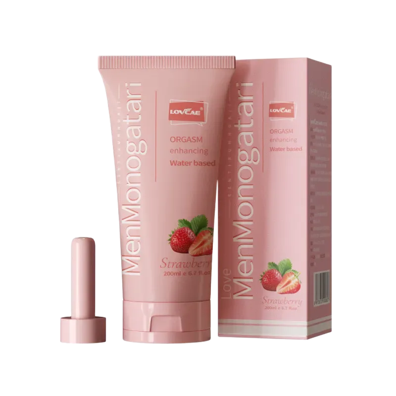 MenMonogatari Strawberry Flavored Water-Based Lubricant 200ml