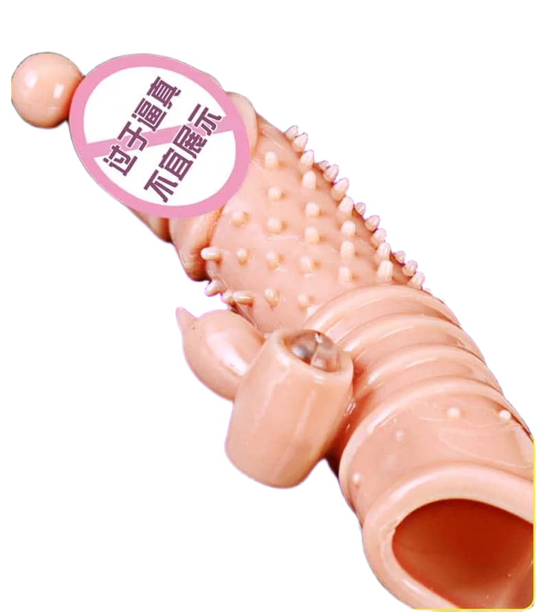 Menpro Textured Penis Sleeve with Beads High Sensation