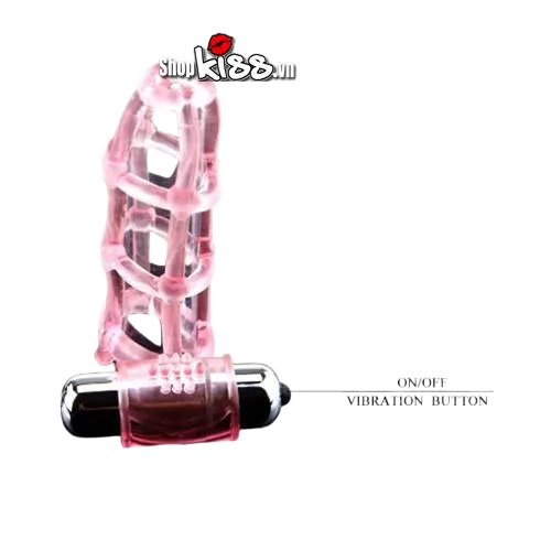 Mesh Sleeve MMA Vibrating Condom Powerful Male Enhancement