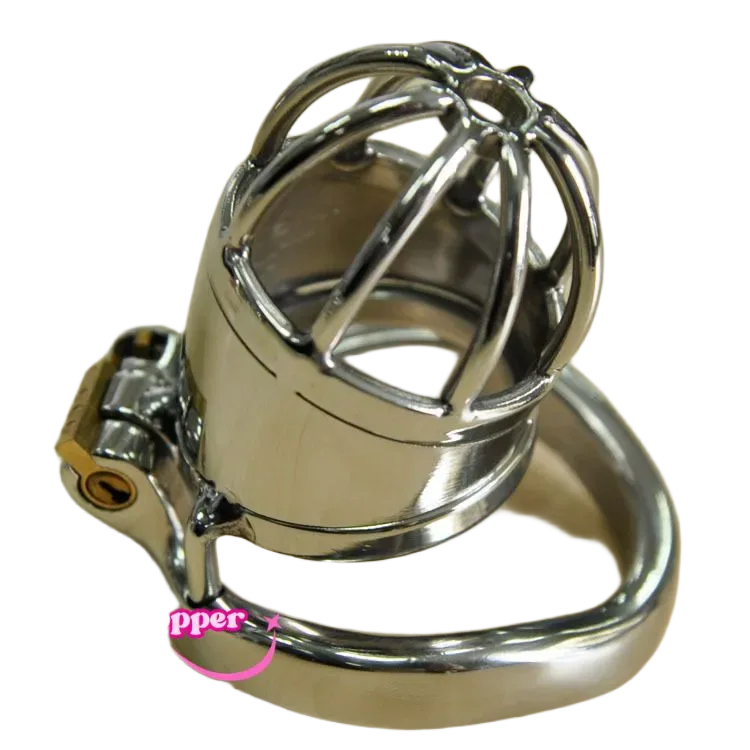 Metal Penis Lock Stainless Steel Secure BDSM Ring 45mm