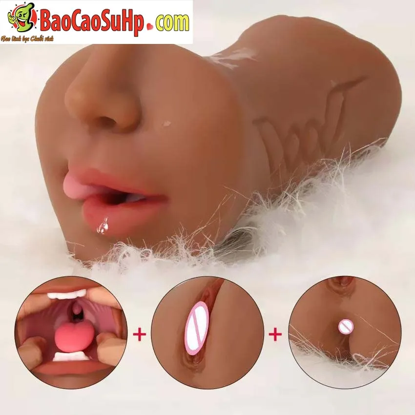 COC Rayna 3in1 Realistic Solid Mouth Vagina Anal Toy — photo 2
