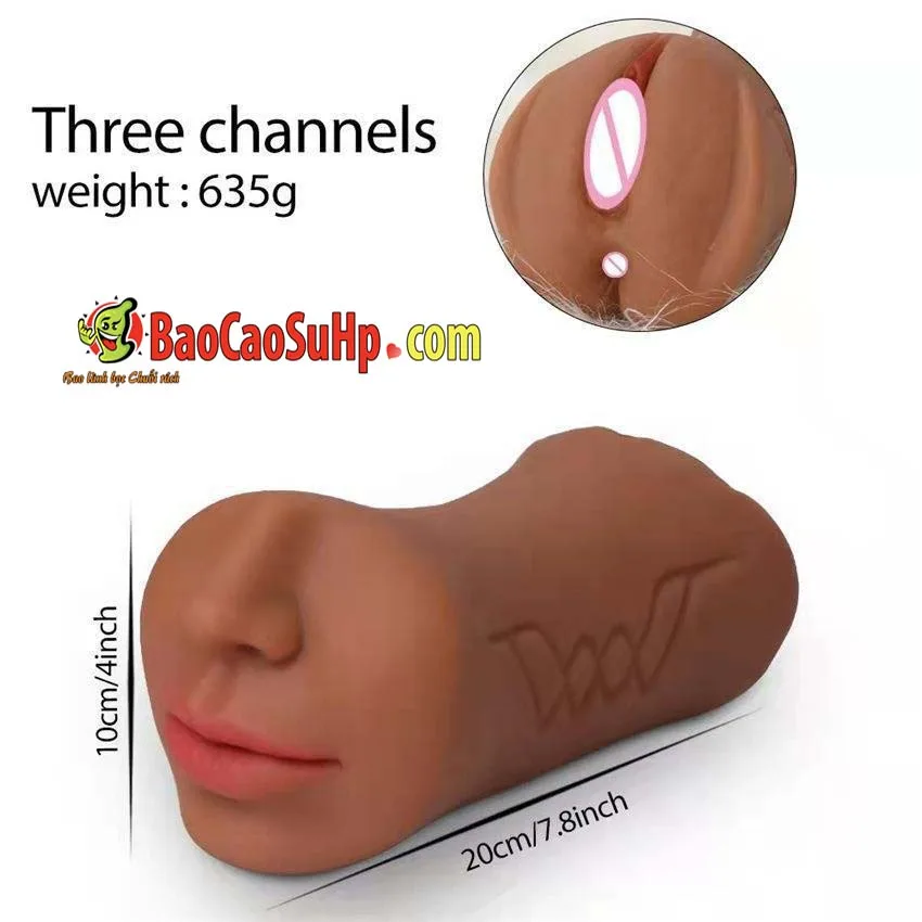 COC Rayna 3in1 Realistic Solid Mouth Vagina Anal Toy — photo 5