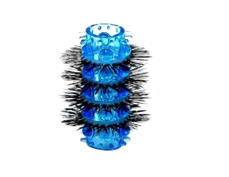 Middle Shaft Vibrating Condom With Beads & Eyelash