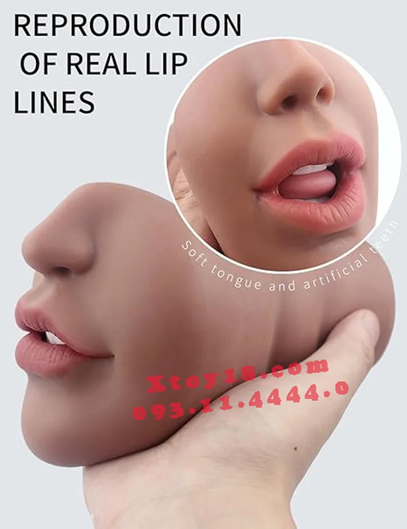 Brown Queen Silicone Oral Stimulator 17x10cm Waterproof — photo 5