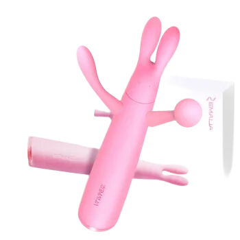 Mini 3 Head Silicone G Spot Vaginal Massager 10 Vibration Modes