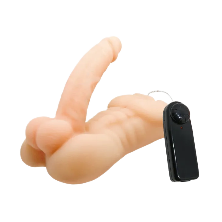 Mini Erotic Doll with Vibrating Penis Realistic Feel Soft Flesh Toy
