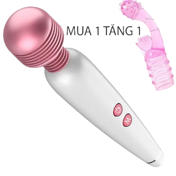 Mini G-Spot Vibrating Wand with Silicone Head + Charger