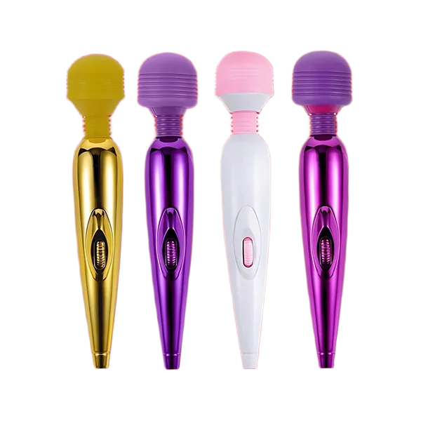 Mini Metallic Massage Wand Rechargeable Body Relax Vibe