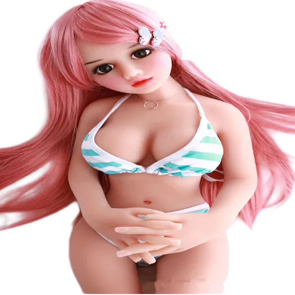 Mini Silicone Love Doll 68cm Cute Lifelike Companion
