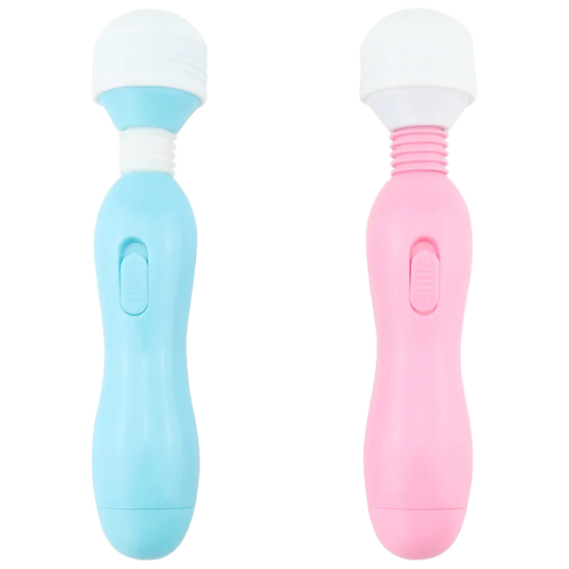 Mini Silicone Vibrating Vaginal Massager Blue Pink Colors