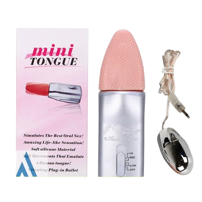 Mini Tongue Licking Vibrator with Egg for Oral Simulation