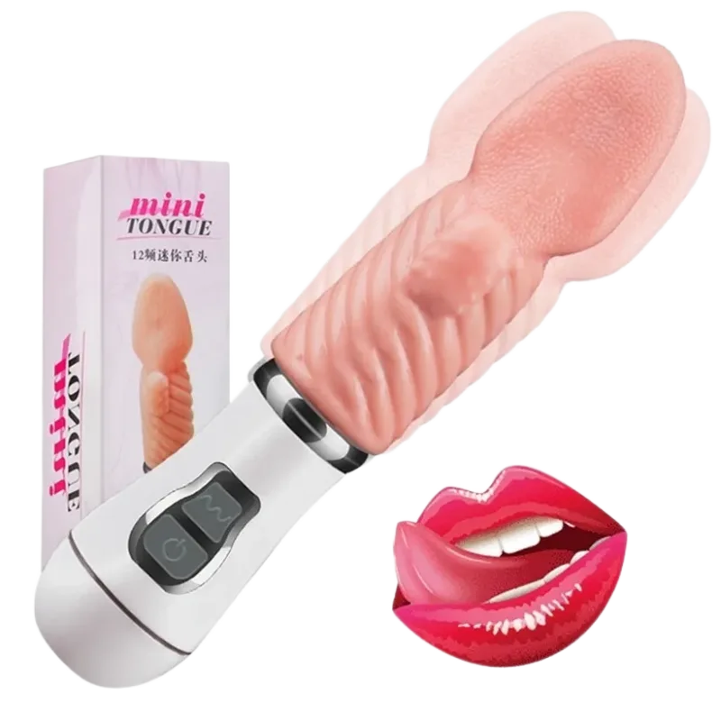 Mini Tongue Vibrator 10 Mode Silicone G-Spot Stimulator