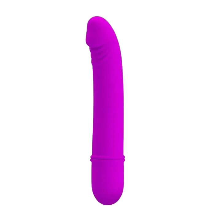 Mini Vibrating Clitoral Stimulator Pink Purple 12x2cm