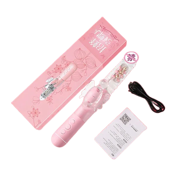 MizzZee 12 Mode Rotating Handheld Silicone Dildo Vibrator