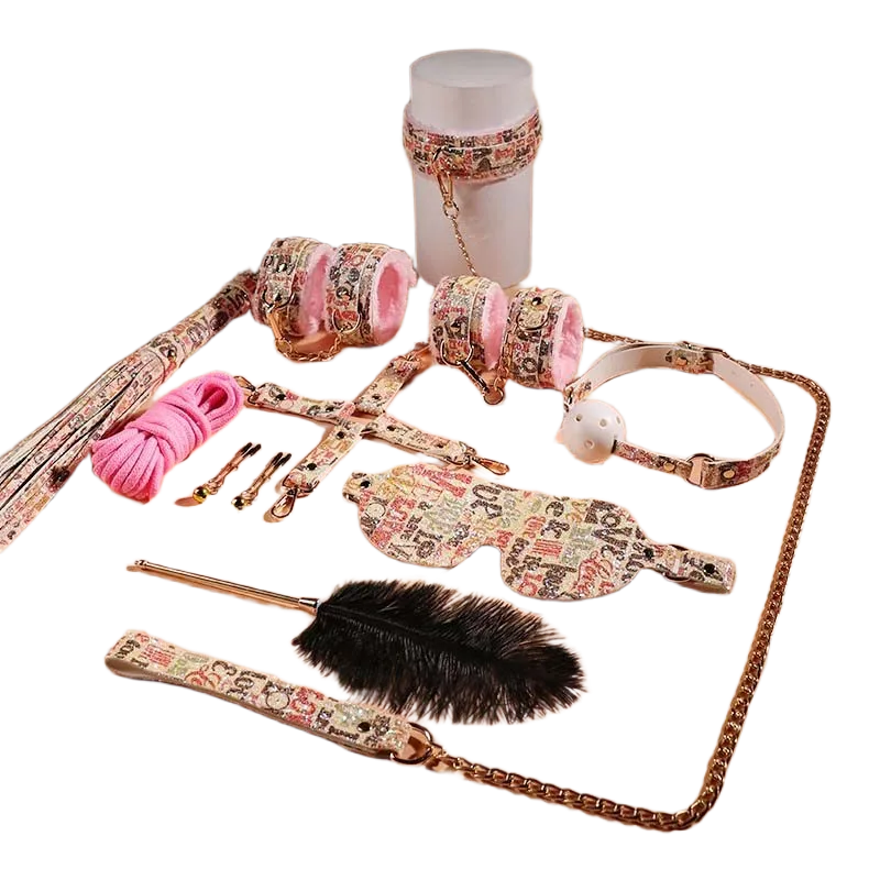Mizzzee 12-Piece BDSM Bundle Sparkling Durable Adult Kit