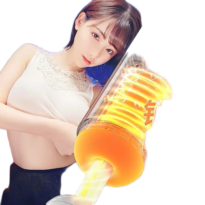 Mizzzee Blue Crystal-X Strong Vacuum Squeeze Masturbator Cup