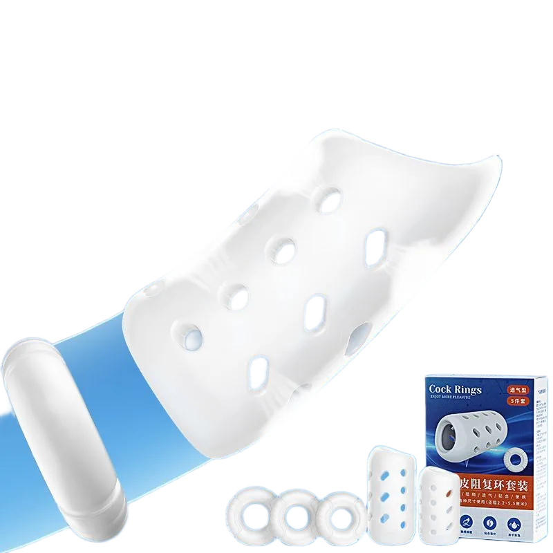 Mizzzee Delay Cock Ring Breathable Penis Extender Enhancer Set