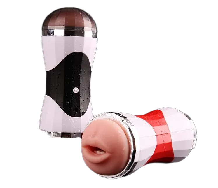 Mizzzee Double Hole Vibrating Masturbation Cup Dual Stimulation
