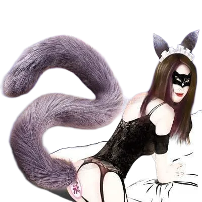 Mizzzee Fox Tail Sextoy Double Penetration Anal Vaginal