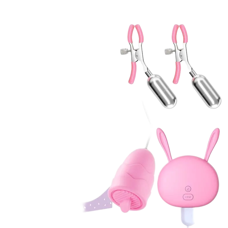 Mizzzee Punch Delight Clitoral & Nipple Vibrator with Tongue