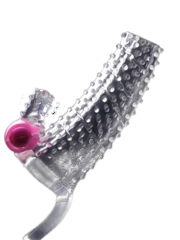 Mizzzee WLF Ribbed Vibrating Open Tip Condom