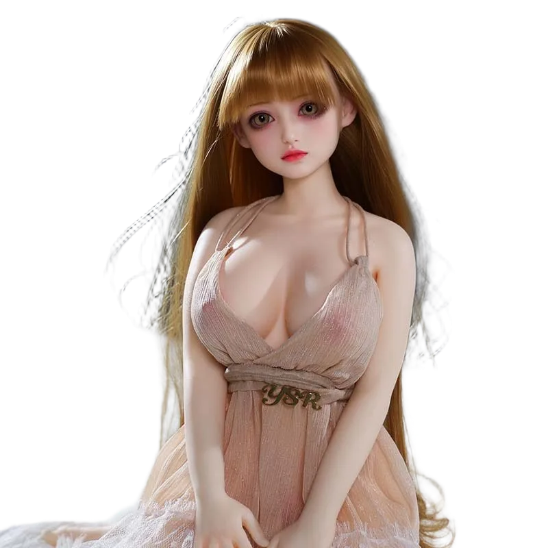Molan 60cm Silicone Realistic Hair Implant Big Breast Sex Doll