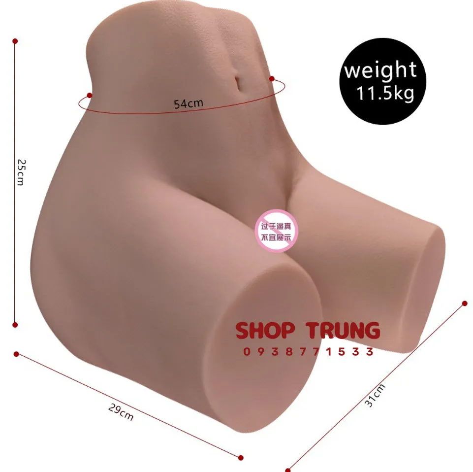 Silicone Half-Body Realistic Vibrating Thigh Doll — photo 3