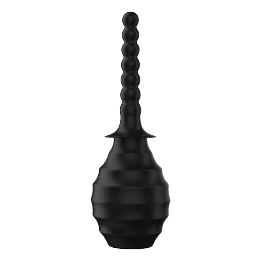 Mr Play Anal Douche Black Silicone Hygiene Toy