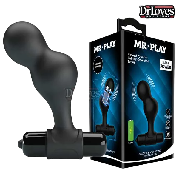 Mr Play Silicon Anal Plug 10 Vibration Modes Powerful Pleasure