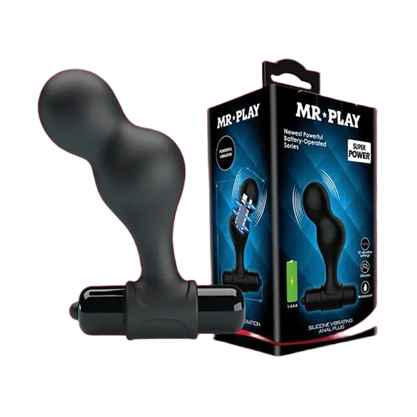Mr Play Super Power Anal Vibe Strong Silicone Massage Relaxation