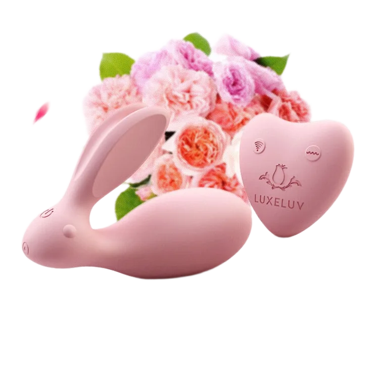 MS15A Rabbit Shaped G-Spot Vibrator Silicone ABS Dual Motor