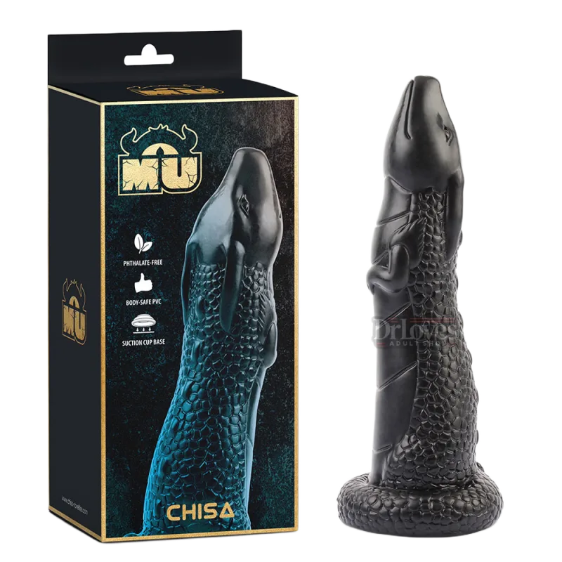 MU Wyrm Giant Dragon Dildo Soft G-Spot Textured Suction Base