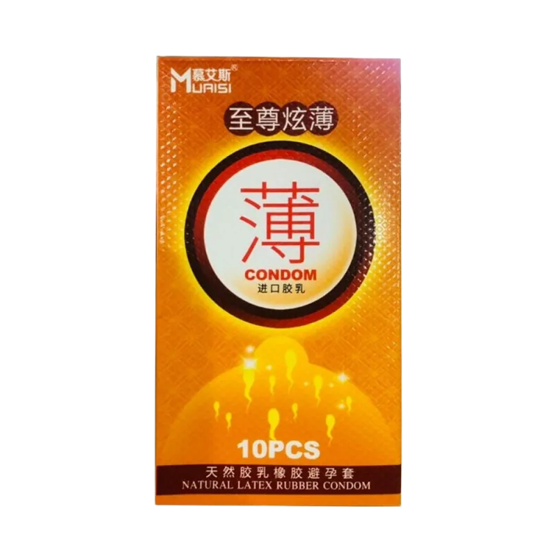 Muaisi Cam Strawberry Scented Ultra Thin Condom Pack 10