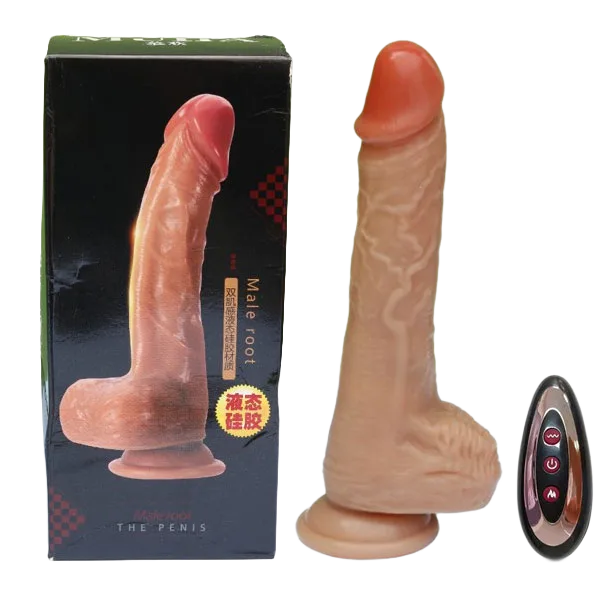 MUHA Wall-Mount Heated Vibrating Thrusting Dildo