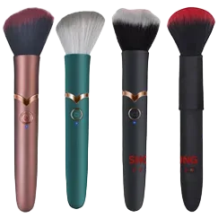 Multi-Speed Vibrating Makeup Brush Silicone Adult Toy