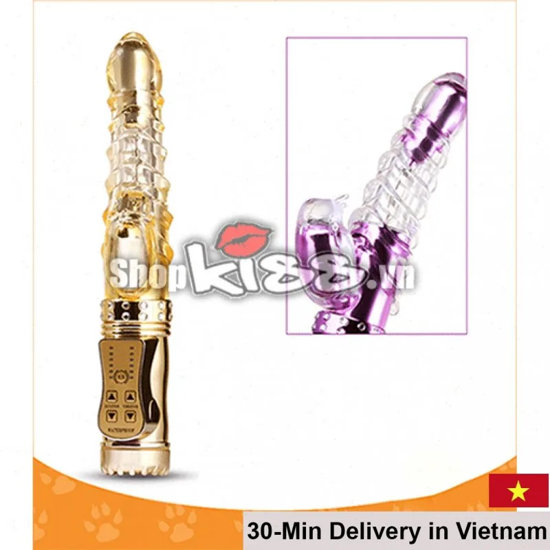 Multifunctional Powerful Rechargeable Vibrating Dildo Silicone