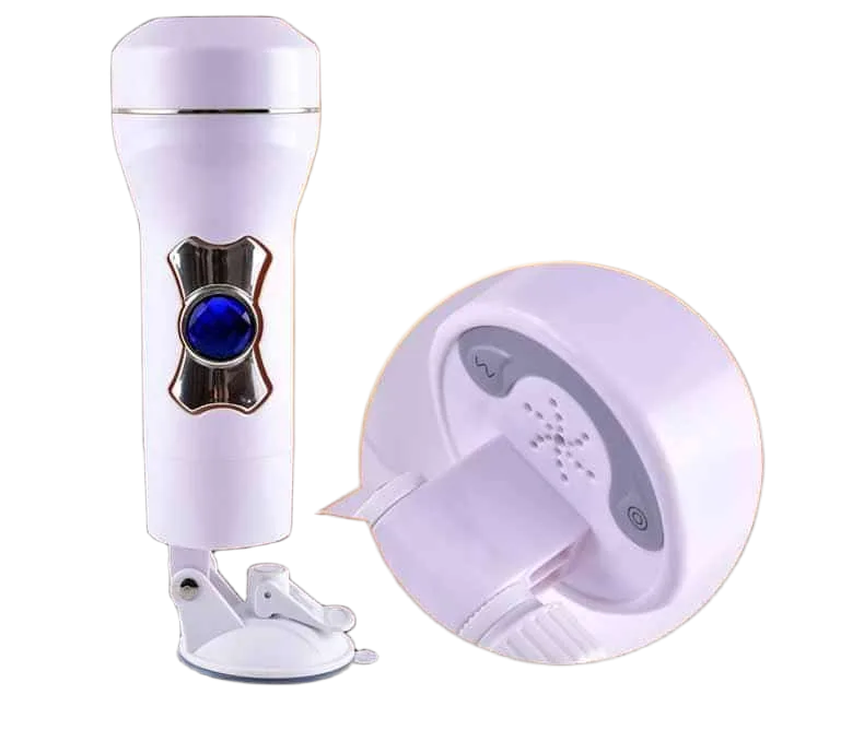 Music-Enabled Rumble Masturbator Phone Jack Powerful Vibration