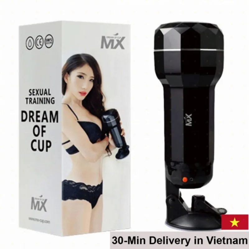 MX Cup 23cm Medical Silicone Suction Vibrating Masturbator