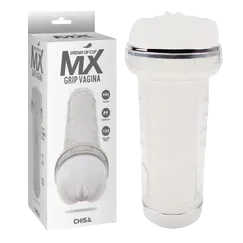 MX Grip Vagina Transparent Handheld Male Sex Toy