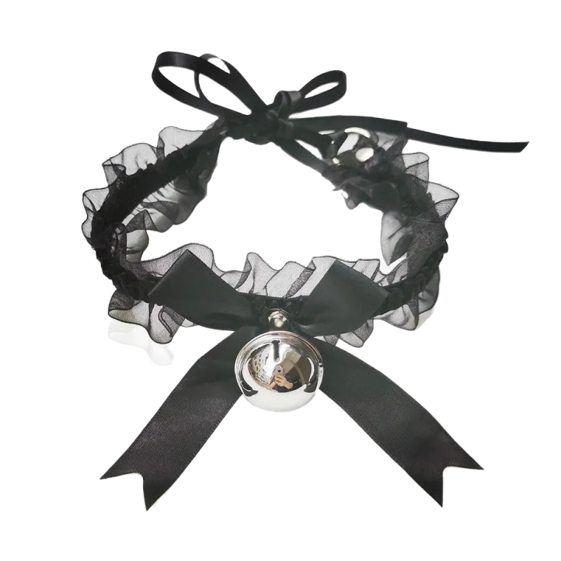 Mysterious Ribbon Bell BDSM Lingerie Accessory Sexy Adjustable