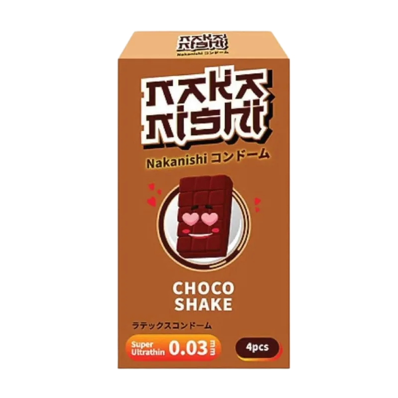 Nakanishi Ultra-Thin Chocolate Flavored Condom 4-Pack