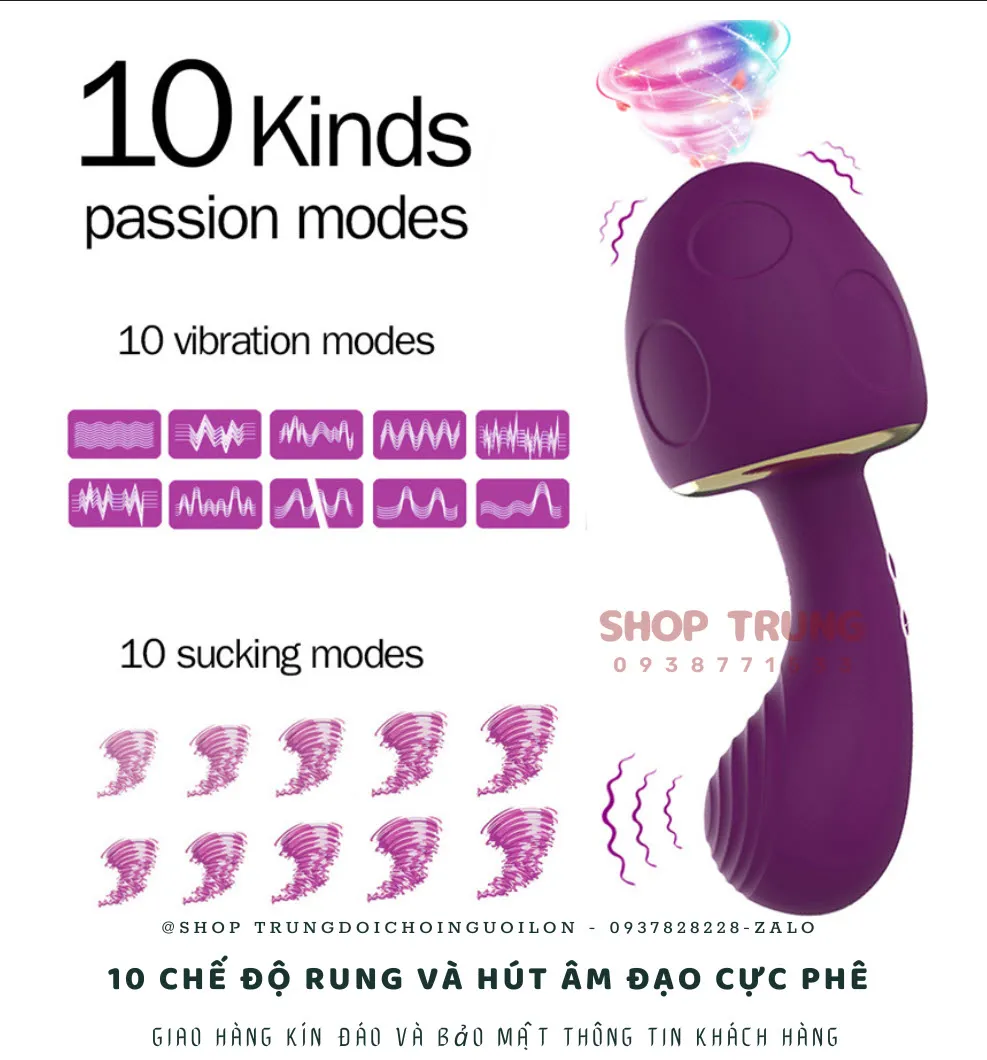 10-Mode Spider Vibrating Suction Silicone Female Toy — photo 7