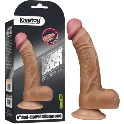 Nature Cock Silicone Suction Base Realistic Dildo 22cm